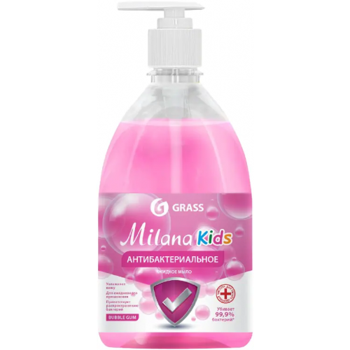 Мыло жидкое антибактериальное Grass Milana Kids Fruit Bubbles 500 мл