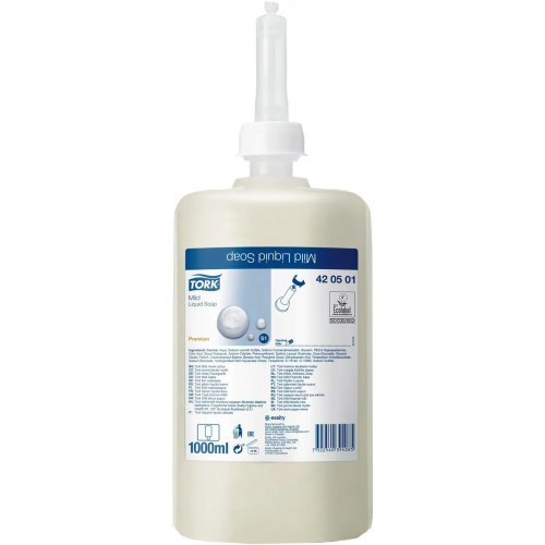 Мыло жидкое мягкое косметическое Tork Premium S1 Mild Liquid Soap 1 л