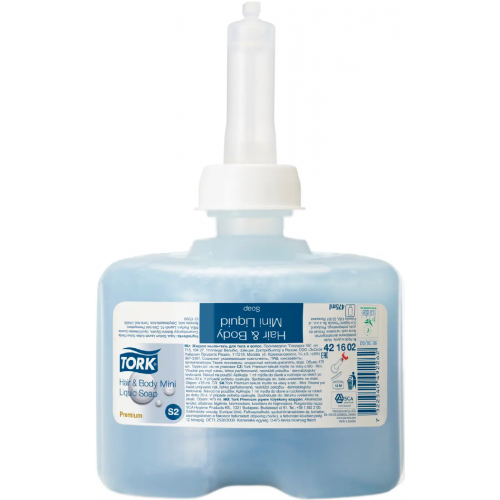 Мыло гель жидкое для тела и волос мини Tork Premium S2 Hair & Body Mini Liquid Soap 475 мл