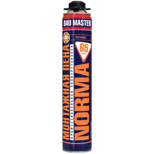 Монтажная пена профессиональная полиуретановая Bau Master Norma 840 г зимняя