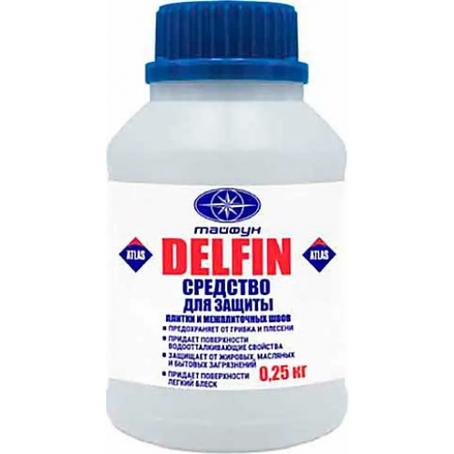 Средство для защиты плитки и межплиточных швов Атлас Тайфун Delfin 250 мл