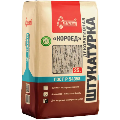 Декоративная штукатурка Старатели Короед 25 кг