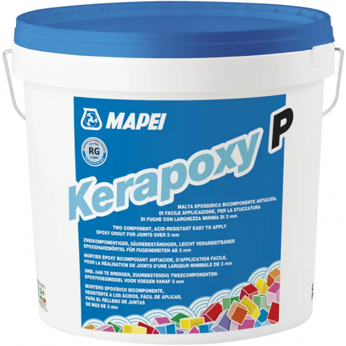Двухкомпонентный эпоксидный заполнитель для швов Mapei Kerapoxy P 2 комп эпоксидный заполнитель для швов 10 кг №113 темно серый