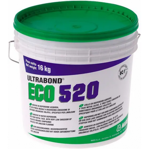 Клей для укладки натурального линолеума Mapei Ultrabond Eco 520 16 кг