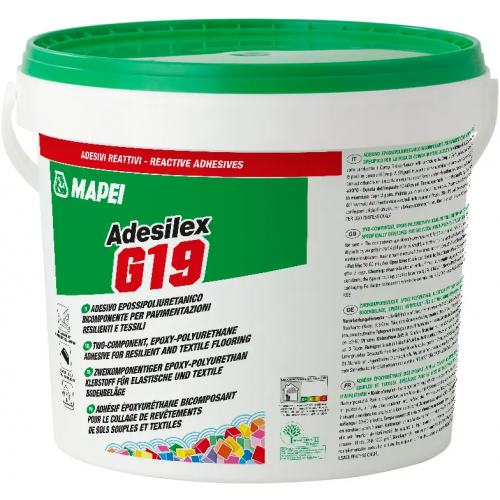 Двухкомпонентный эпоксидно полиуретановый клей Mapei Adesilex G19 2 комп эпоксидно полиуретановый клей 10 кг голубой Blu