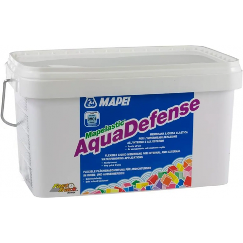 Жидкая эластичная мембрана для гидроизоляции Mapei Mapelastic Aquadefense 15 кг
