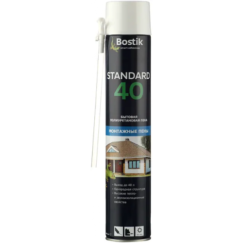 Бытовая полиуретановая монтажная пена Bostik Standard 40 500 мл