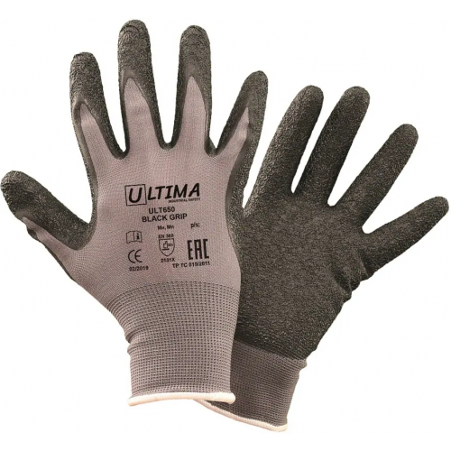 Перчатки трикотажные Ultima 650 Black Grip 8/M
