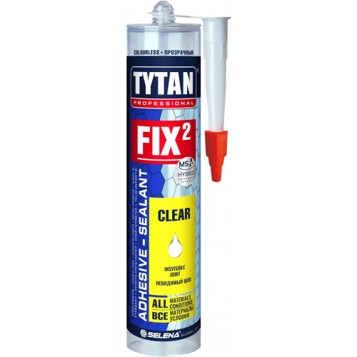 Клей герметик универсальный Титан Professional Fix2 Clear 290 мл