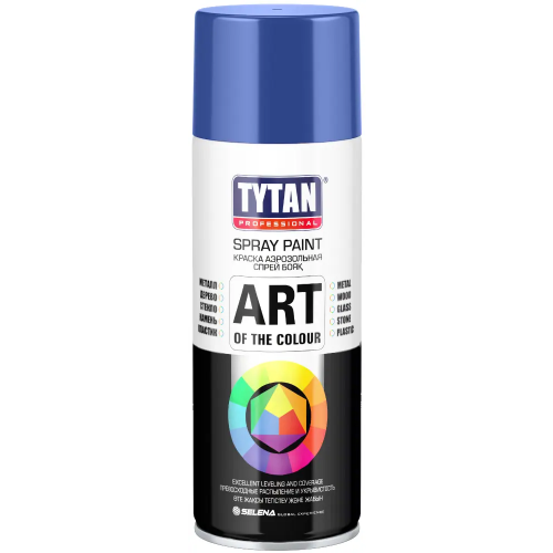 Краска аэрозольная Титан Professional Spray Paint Art of the Colour 400 мл ультрамарин RAL 5002 глянцевая