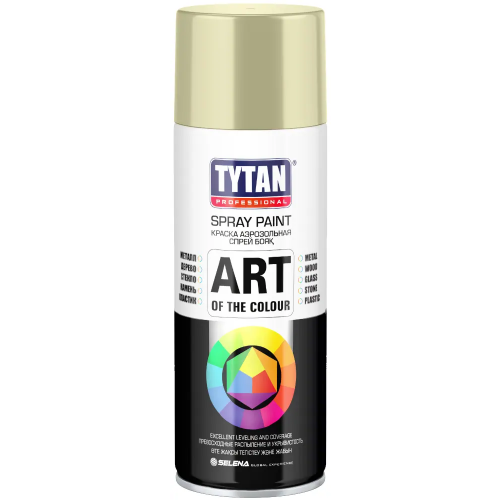 Краска аэрозольная Титан Professional Spray Paint Art of the Colour 400 мл бежевая RAL 1014 глянцевая