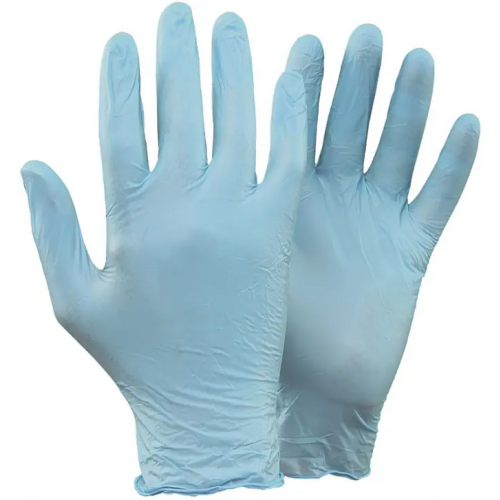 Перчатки нитриловые неопудренные Ultima 300 Light Blue S