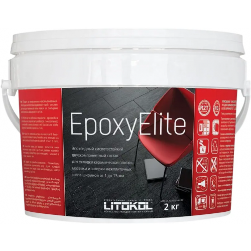 Эпоксидный кислотостойкий двухкомпонентный состав Литокол Epoxyelite эпоксидный кислотостойкий 2 комп состав 2 кг 1.6 л + 0.4 л E.08 бисквит