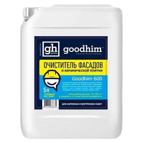Очиститель фасадов и керамической плитки Goodhim 600 5 л