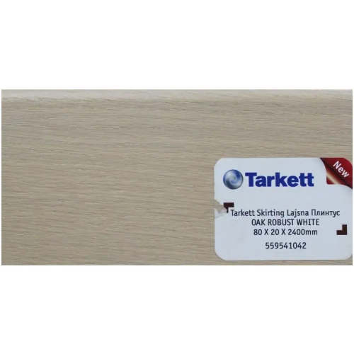 Плинтус шпонированный Tarkett Oak Robust White 80 мм/20 мм бежевый