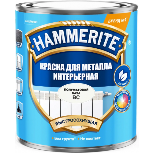 Краска для металла Хаммерайт Интерьерная 900 мл бесцветная