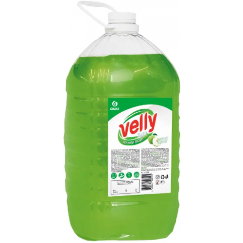 Средство для мытья посуды Grass Velly Light Зеленое Яблоко 5 кг