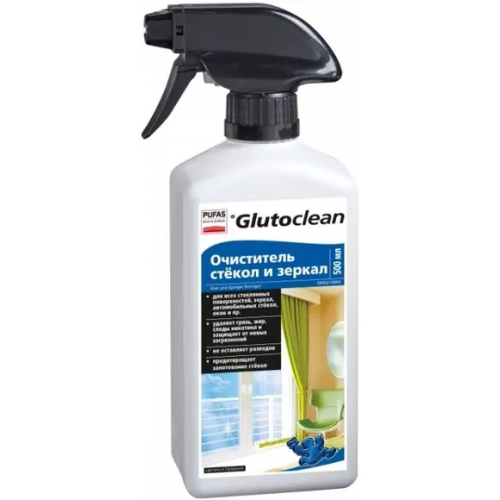 Очиститель стекол и зеркал Пуфас Glutoclean Glas und Spiegelreiniger 500 мл