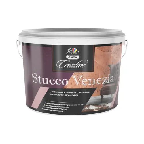 Декоративное покрытие с эффектом венецианской штукатурки Dufa Creative Stucco Venezia 4 кг