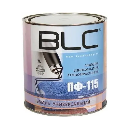 Эмаль универсальная быстросохнущая Belcolor BLC ПФ 115 2.7 кг голубая