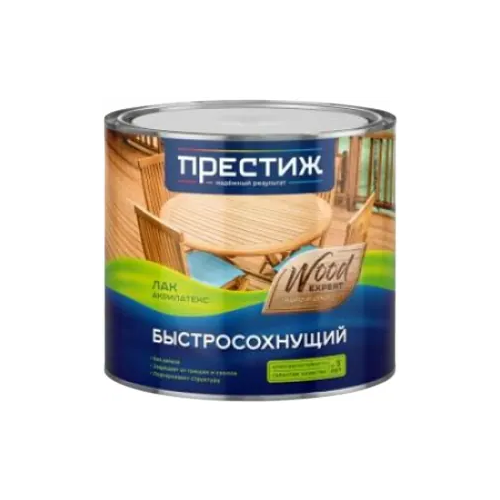 Лак акриловый быстросохнущий Престиж Wood Expert Акрилатекс 1.9 л