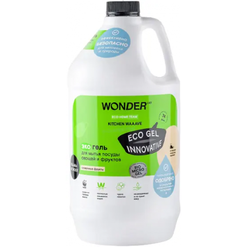 Экогель для мытья посуды овощей и фруктов Wonder Lab Сливочные Фрукты 3.78 л