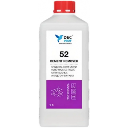 Средство для удаления цементного налета DEC Prof 52 Cement Remover 1 л