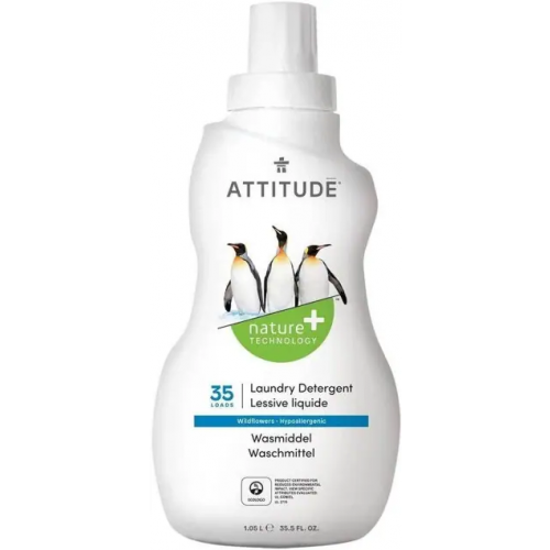 Жидкость для стирки гипоаллергенная Attitude Laundry Detergent Lessive Liquide Wildflowers 1.05 л