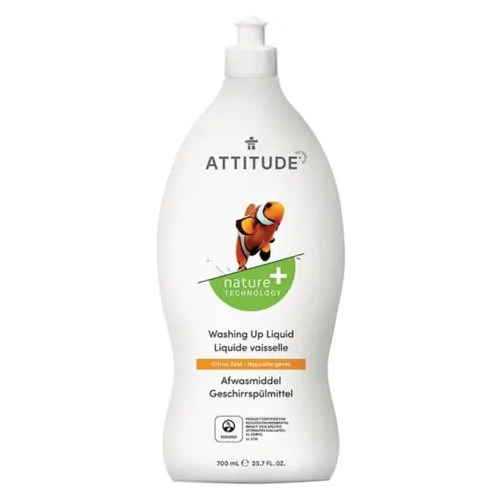 Средство для мытья посуды Attitude Dishwashing Liquid Citrus Zest 700 мл