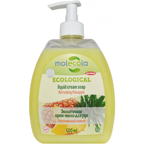 Мыло для рук экологичное Molecola Ecological Liquid Soap Refreshing Pineapple 500 мл