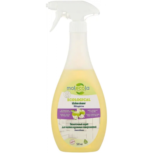 Экологичный спрей для чистки кухонных поверхностей Molecola Ecological Kitchen Cleaner Wild Apple 500 мл