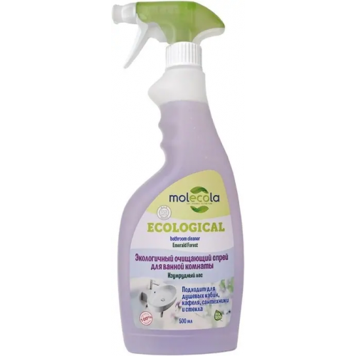 Экологичный очищающий спрей для ванной комнаты Molecola Ecological Bathroom Cleaner Emerald Forest 500 мл