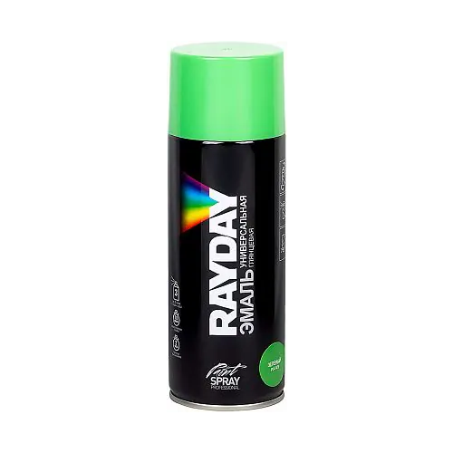 Эмаль универсальная глянцевая Rayday Paint Spray Professional 520 мл зеленая