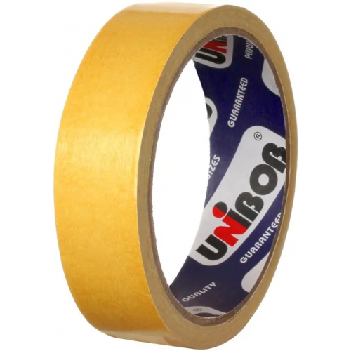 Лента клейкая двухсторонняя Unibob 25*25 м/71 мкм