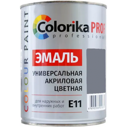 Эмаль универсальная акриловая Colorika Prof Color Paint 900 мл серая
