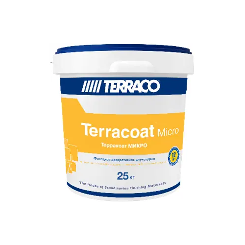 Штукатурка фасадная декоративная на акриловой основе Terraco at Micro G 25 кг бесцветная