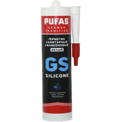 Герметик санитарный силиконовый Пуфас GS Silicone 280 мл белый
