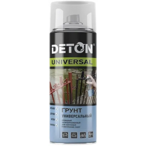 Грунт универсальный алкидный антикоррозионный Deton Universal 520 мл белый