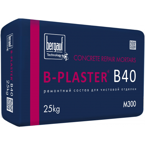 Ремонтный состав для чистовой отделки Bergauf B Plaster B40 25 кг