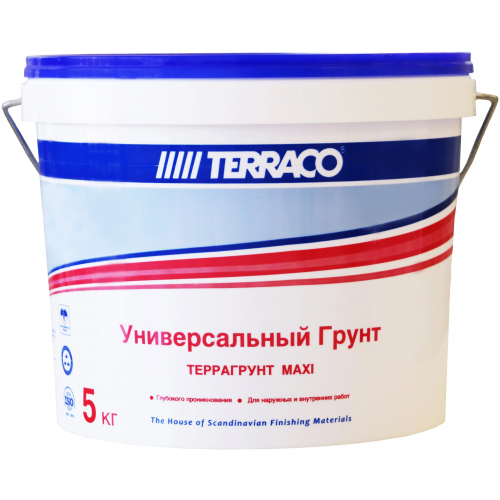 Грунтовка универсальная проникающая Terraco Террагрунт Maxi 5 кг