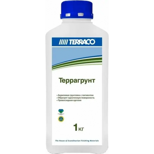 Грунтовка универсальная пигментированная Terraco Террагрунт 1 кг белая White