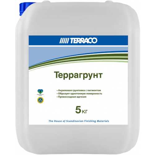 Грунтовка универсальная пигментированная Terraco Террагрунт 5 кг белая White
