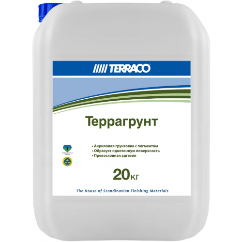 Грунтовка универсальная пигментированная Terraco Террагрунт 20 кг белая White