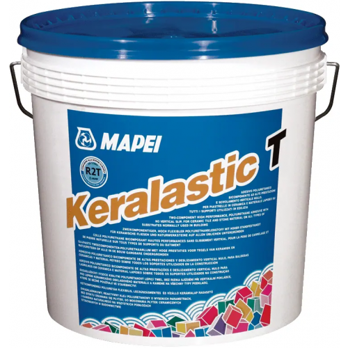 Универсальный двухкомпонентный эпоксидно полиуретановый клей Mapei Keralastic T универсальный 2 комп эпоксидно полиуретановый клей 10 кг 9.4 кг + 600 г серый