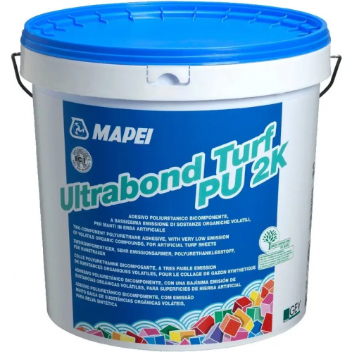 Полиуретановый клей для склеивания рулонов в области стыков Mapei Ultrabond Turf PU 2К 15 кг 1 ведро * 10 кг + 1 ведро * 5 кг