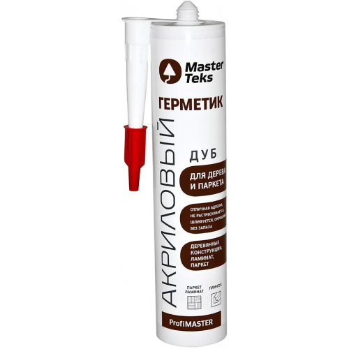 Герметик акриловый для дерева и паркета Masterteks Profimaster 290 мл дуб