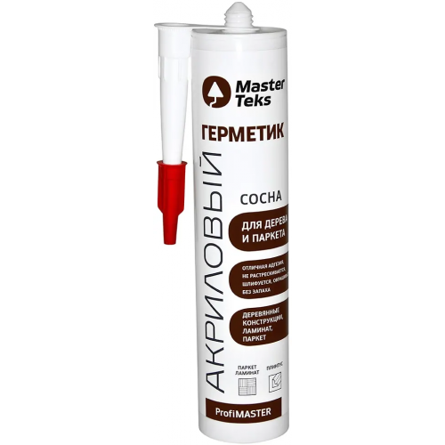 Герметик акриловый для дерева и паркета Masterteks Profimaster 290 мл сосна