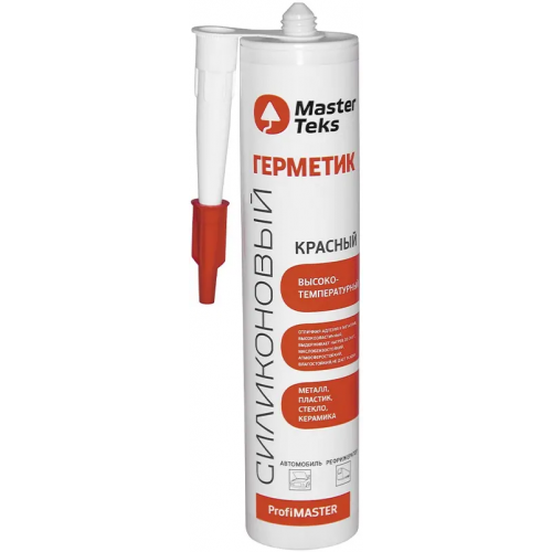 Герметик силиконовый высокотемпературный Masterteks Profimaster 260 мл