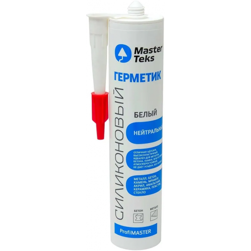 Герметик силиконовый нейтральный Masterteks Profimaster 290 мл белый