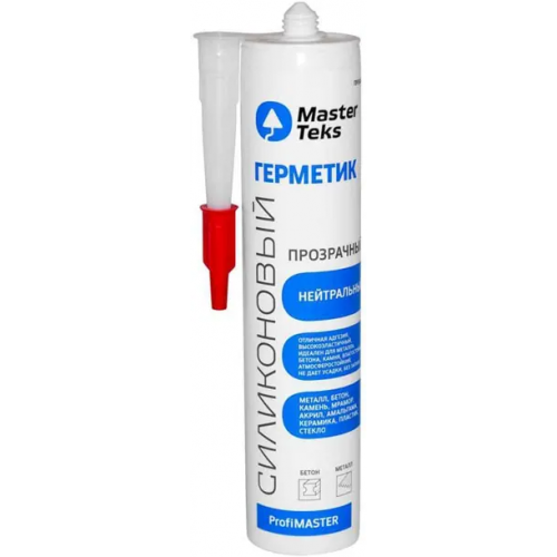 Герметик силиконовый нейтральный Masterteks Profimaster 290 мл бесцветный
